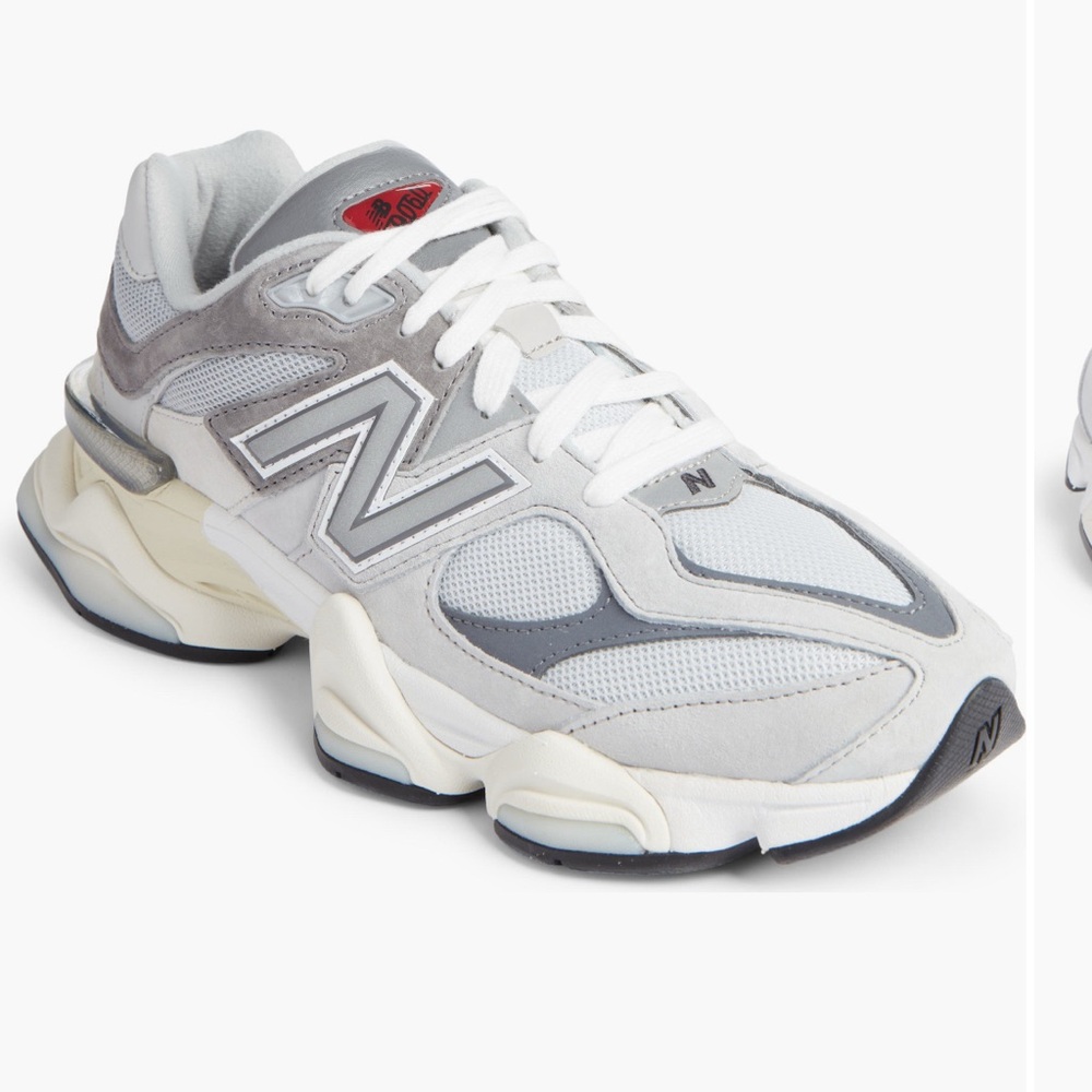 New Balance White and Gray Athletic Shoes